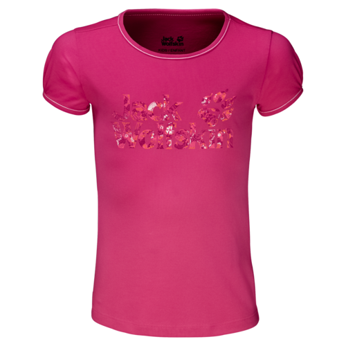 Jack Wolfskin Brand T Girls T-Shirt - tropic pink