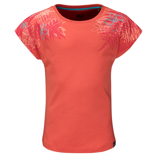 Jack Wolfskin Orchid T Girls T-Shirt - hot coral